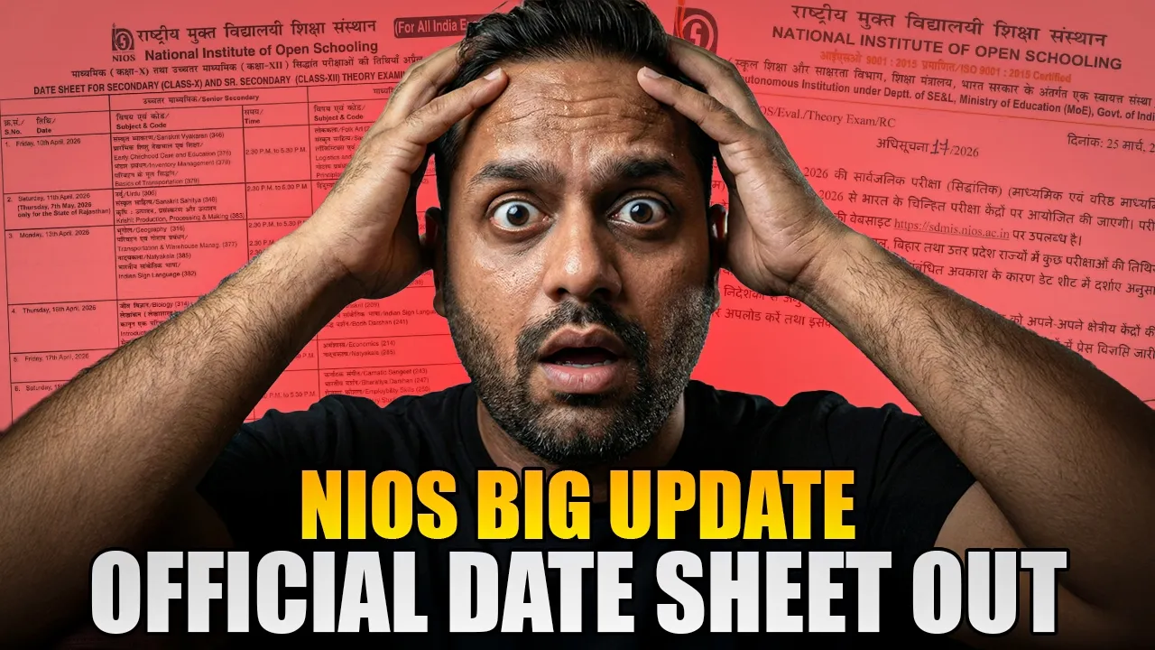 NIOS Date Sheet April 2026 Released
